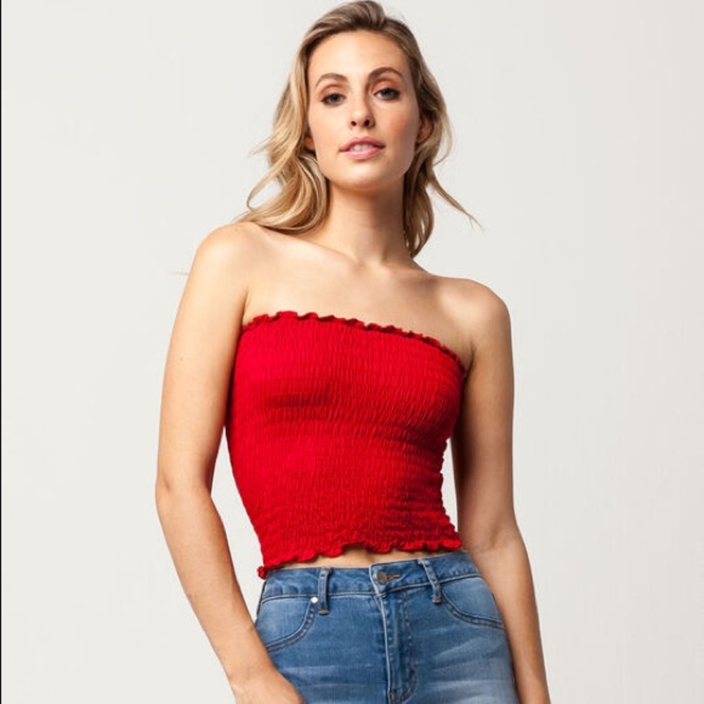 Mixology Gab & Kate Smocked Tube Top